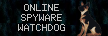 Banner image showcasing a German shepherd and the text 'Online Spyware Watchdog'